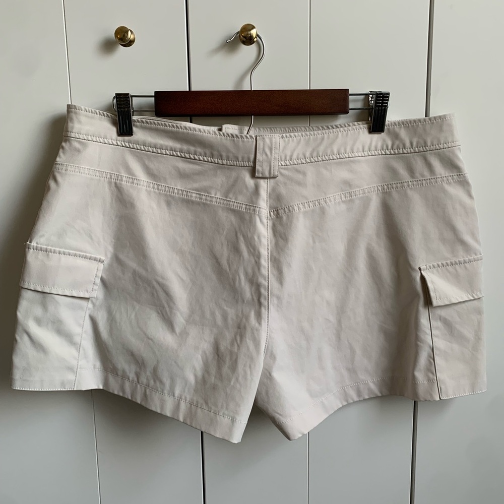 Zara Women's Mini Cargo Khaki Skirt Skort Size XXL - Picture 4 of 9